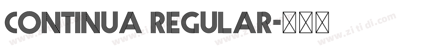 continua regular字体转换